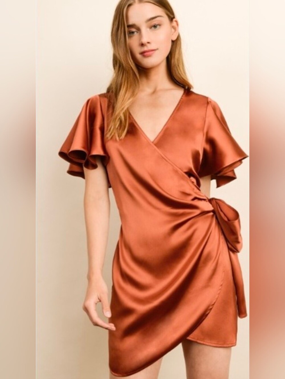 Dress Forum Los Angeles Satin Wrap Dress